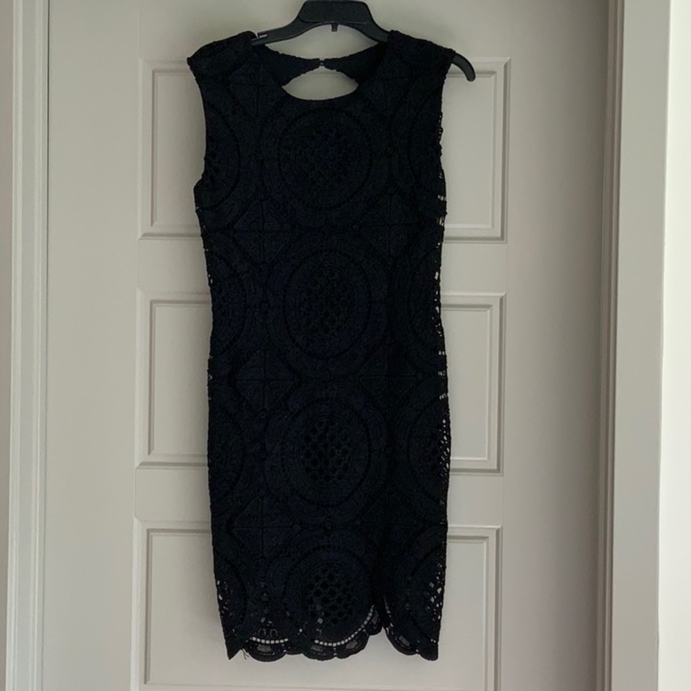 Black lace dress